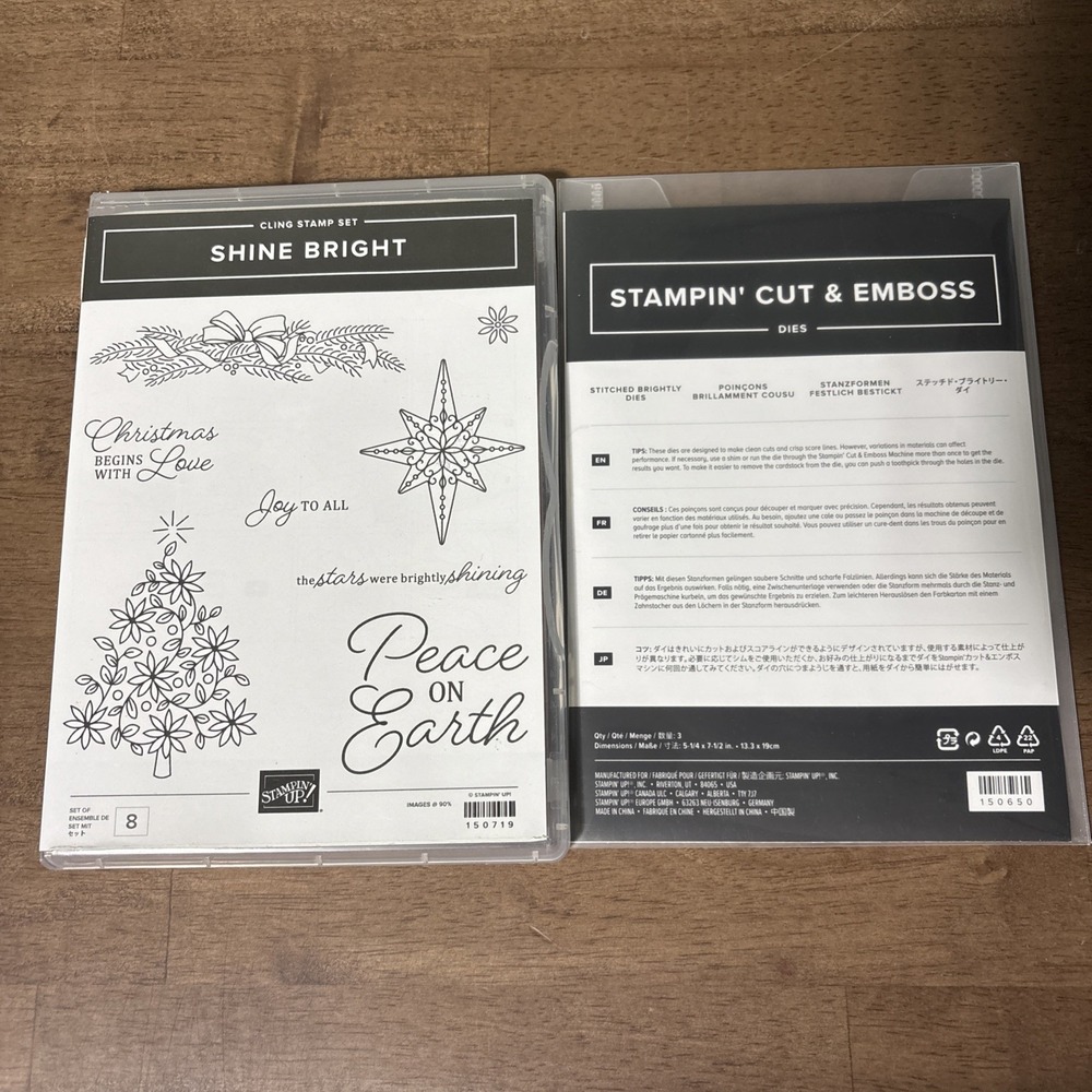 Stampin' Up! Shine Bright Stamps & Stitched Brightly Dies